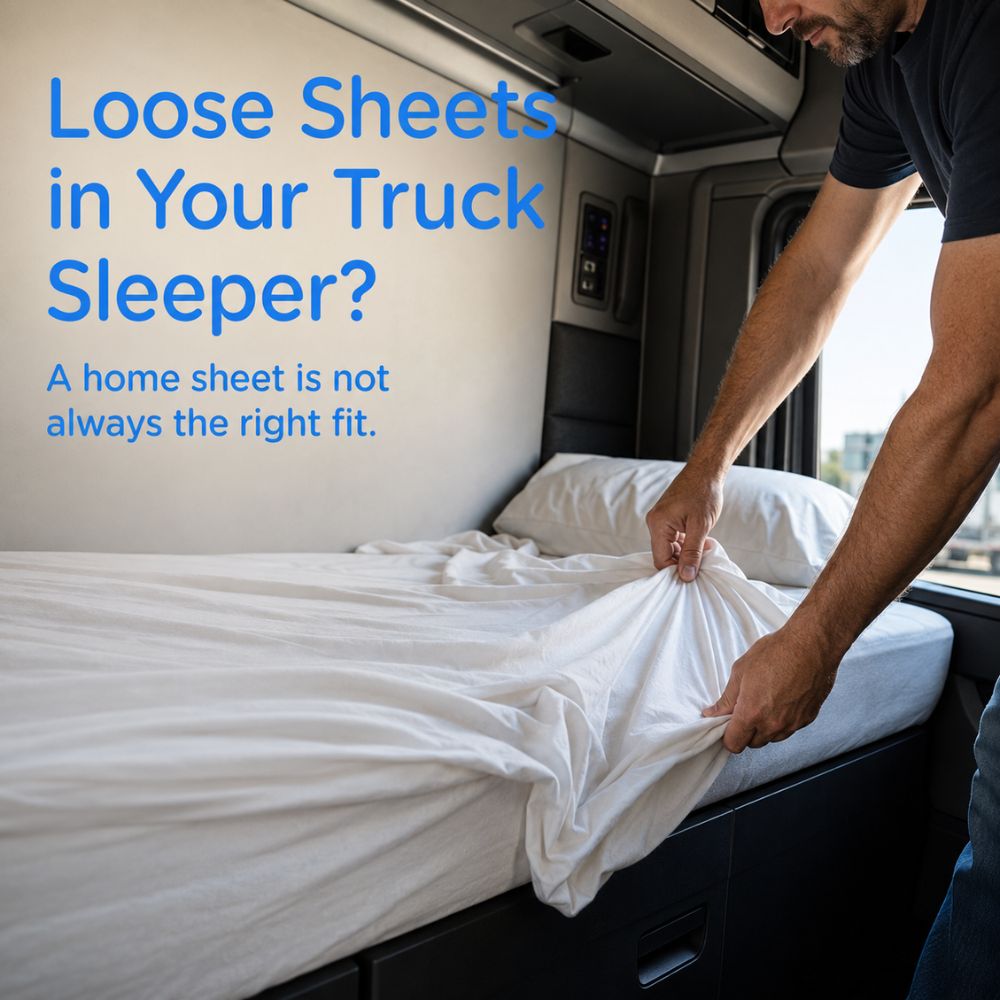 Common truck sleeper sheet fit problems: loose corners, bunching, and poor comfort